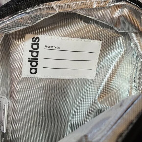 Adidas Insulated Lunch Bag, NWOT B & W rainbow print Logo - Picture 2 of 12